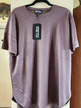 2 Fly. Cloud Basic Free Tee Mocha. NWT.